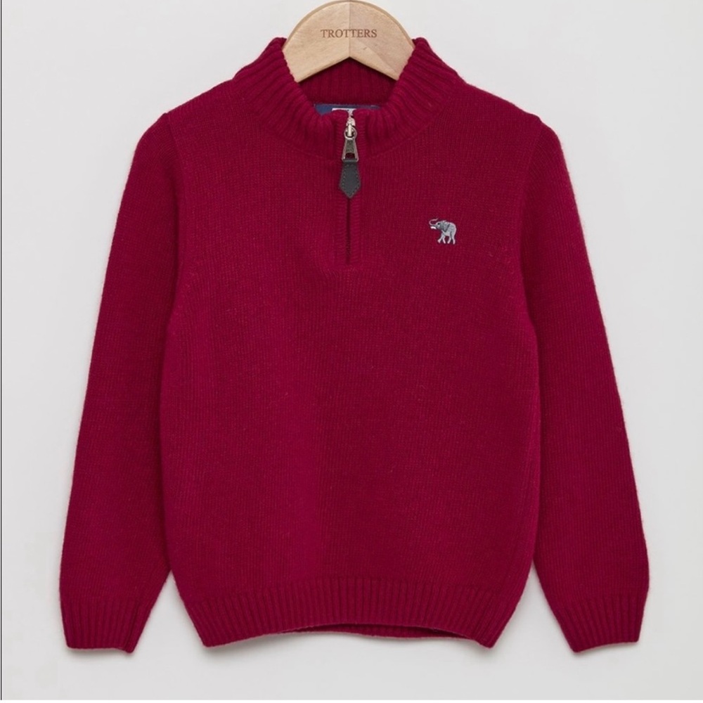 Trotters of London Half-Zip Sweater